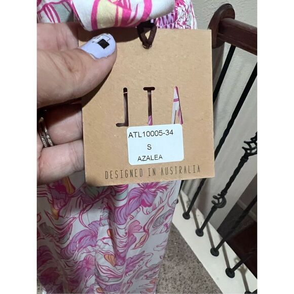 Able the Label for Anthropologie open back floral maxi dress, sz S NWT - Picture 8 of 11